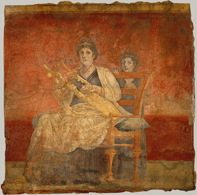 Фреска Римская фреска, 40 30 г. до н. э.