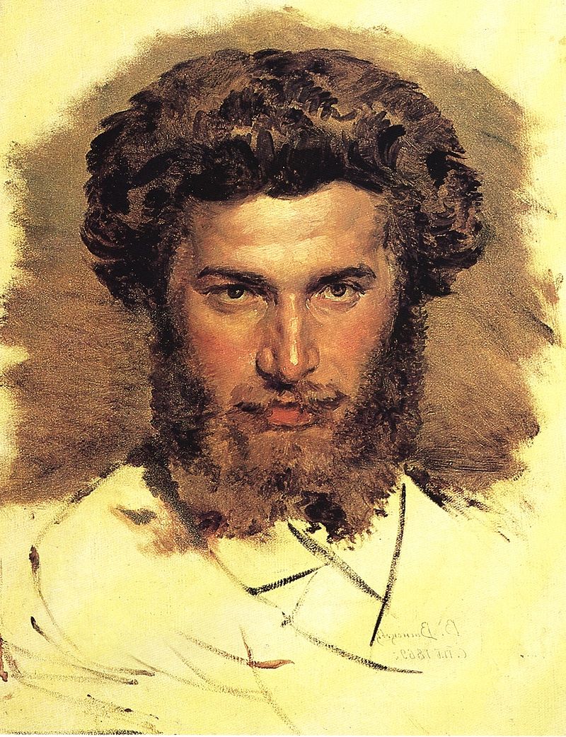 Портрет работы В. М. Васнецова, 1869