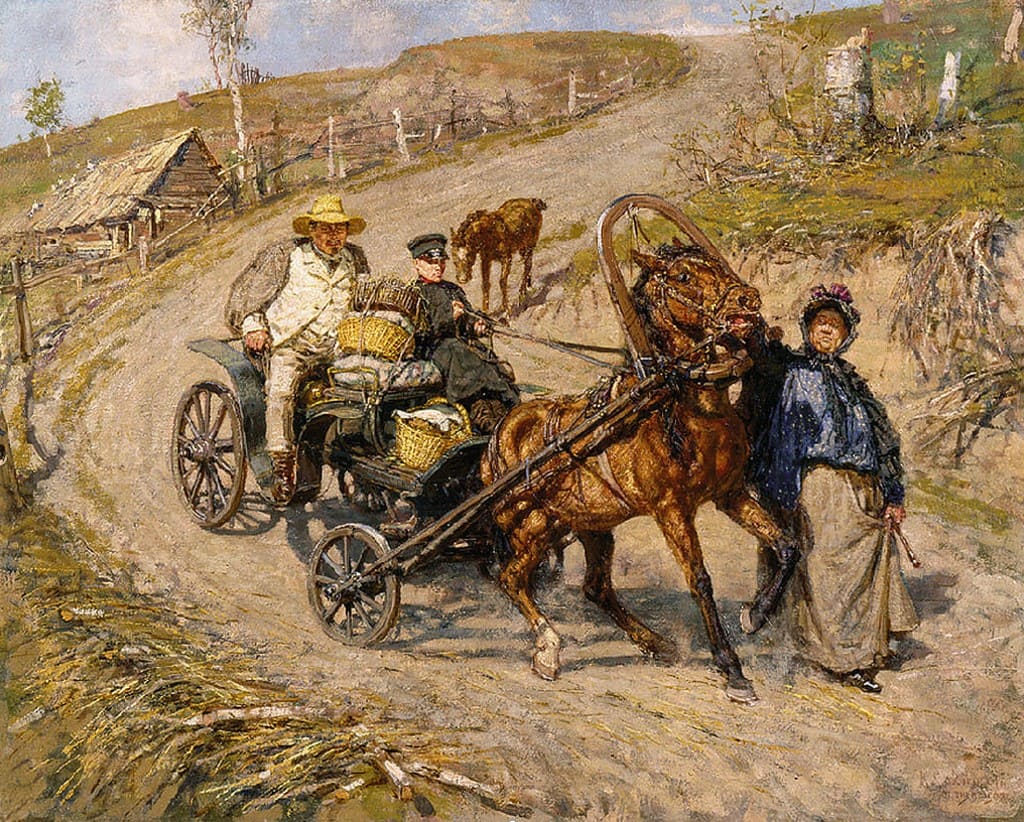 Крутой спуск. 1902