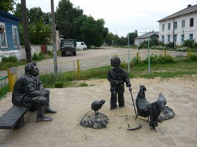 Шолохов Скульптурная композиция персонажей «Судьбы человека» в Урюпинске
