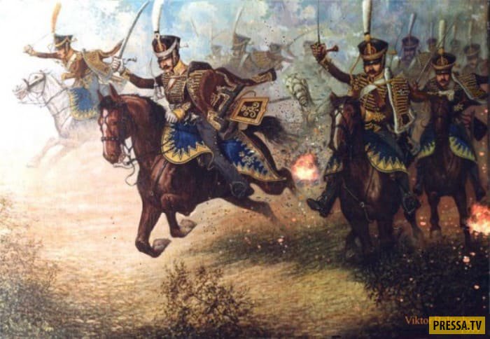 В. Болтышев. Давыдов в бою у Салтановки. 1812